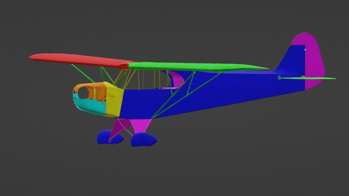 Classic Aircraft Simulations Piper J-3 Cub Paintkit (Photoshop files)
