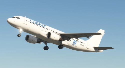 Cobalt Air "Cyprus in your heart" Sticker Fenix A320 IAE | 8k & 4k | Livery Pack