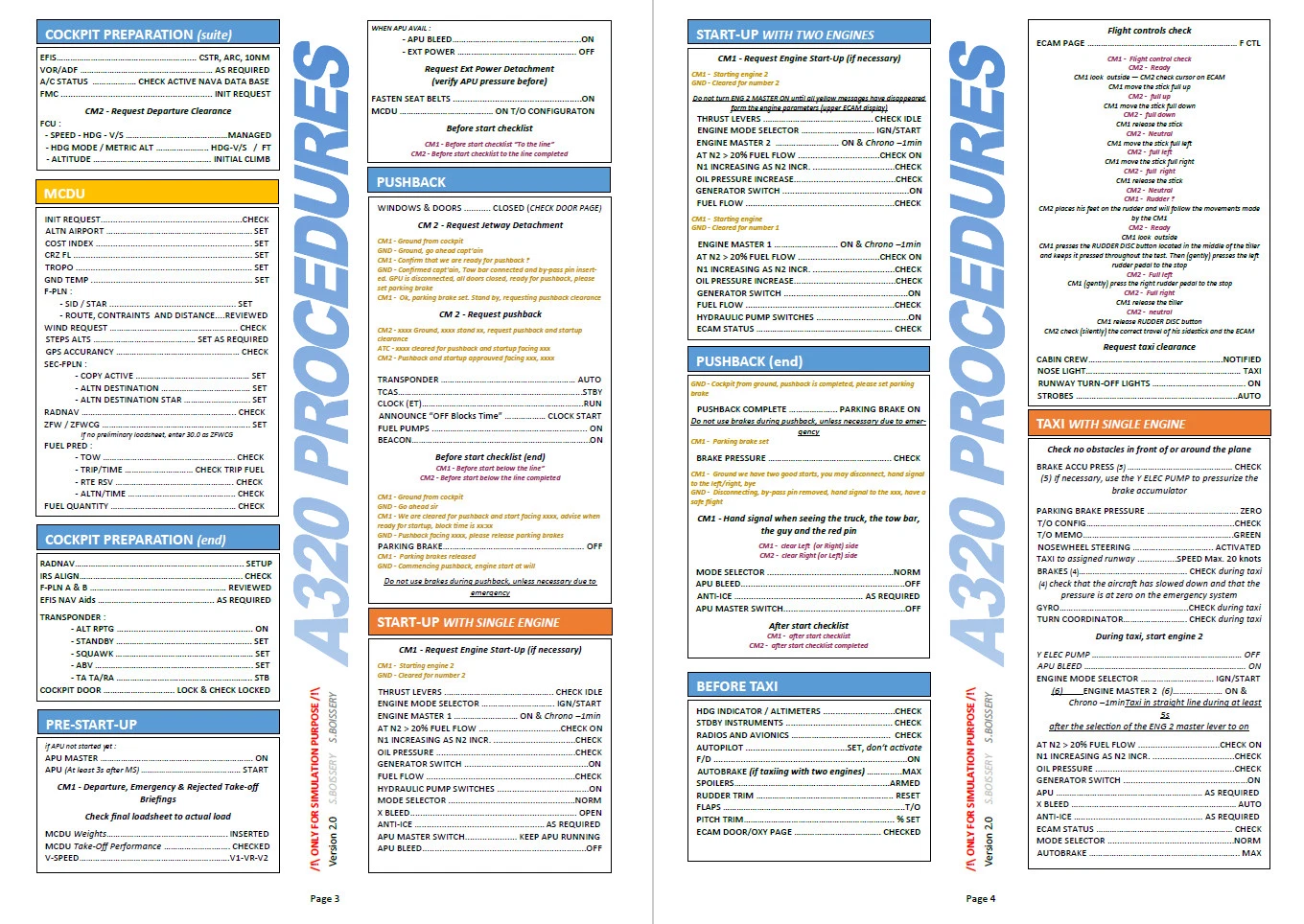 Complete A320 Neo & Fenix Procedures - User Content for MSFS