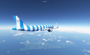 [A32NX] Condor A320Neo, blue with cockpit mask thumbnail 3