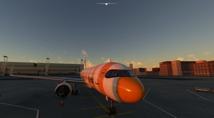 [A32NX] Condor A320Neo, yellow with cockpit mask thumbnail 6