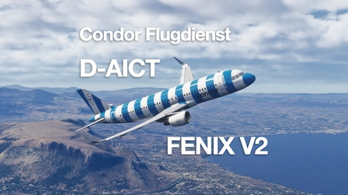 Condor Flugdienst D-AICT  8K w/ custom Cabin FENIX A320SL - Ultra Realism