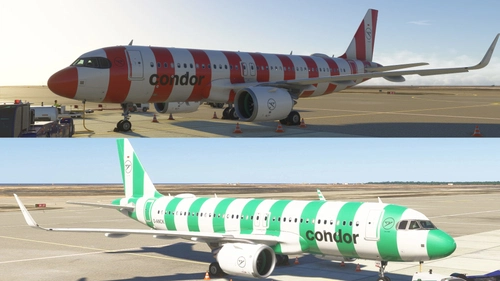 Condor   D-ANCK / D-ANCY liveries for Inibuilds A320NEO MSFS2024 (with cabin)