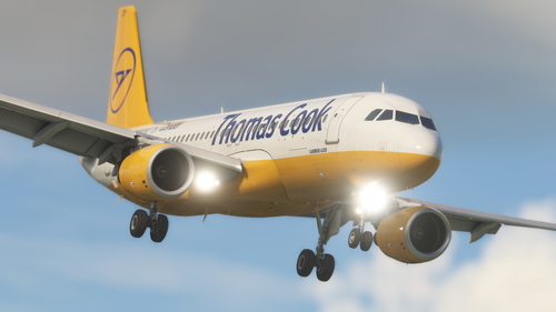 Condor (old yellow livery)| D-AICF | Fenix A320 V2 | 8K Textures | CRT