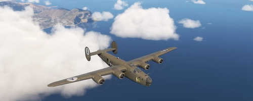 Consolidated B-24 Liberator  44th BG "Pistol Packin'Mama"