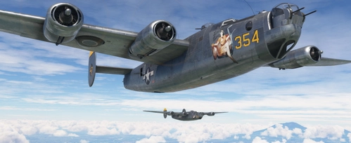 Consolidated B-24 Liberator 307th BG "This it it!" and "Mary Louise"