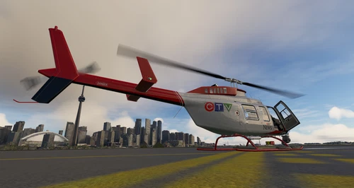 CowanSim Bell 206 LongRanger Livery - CTV News Chopper - Toronto | C-FCTV