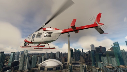 CowanSim Bell 206 LongRanger Livery - CP24 Toronto - C-FCTV