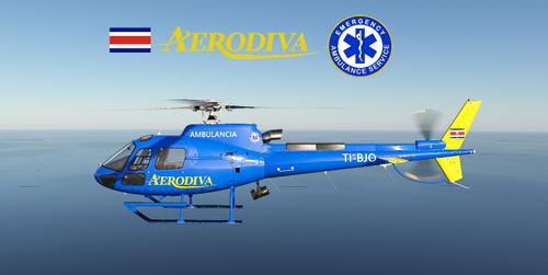 Cowansim H-125 Aérodiva Ambulancia Costa Rica