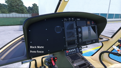 CowanSim H125 - Black Dashboard - Matte/Reflected (Choice One)