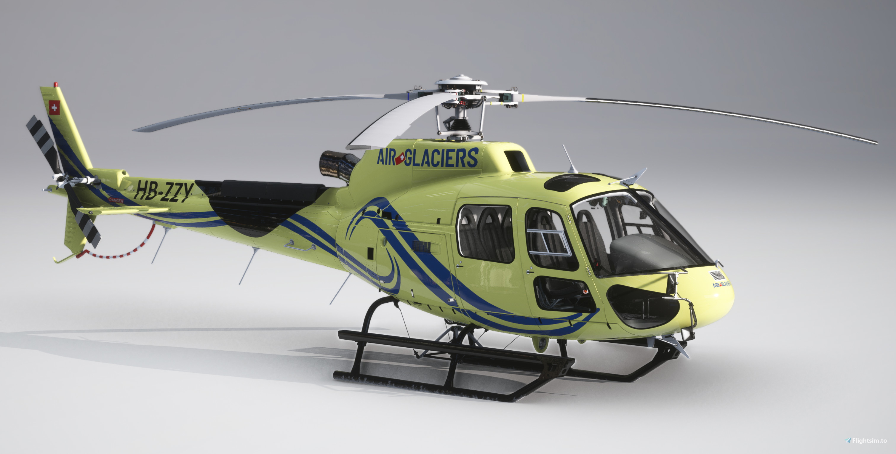 CowanSim H125 - HB-ZZY Air-Glaciers - Aircraft Liveries for MSFS