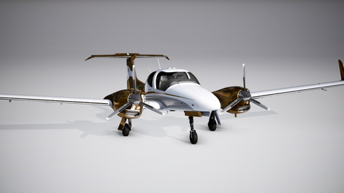 COWS DA42 - TDI e VI- 10 Years Livery - Gold Virtual Airlines