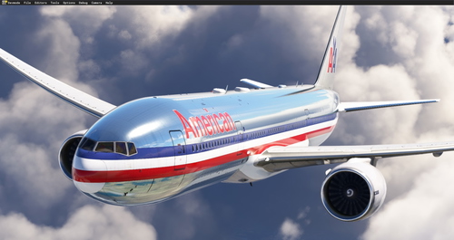 CS 777-200 American Airlines Old Polished Bare Metal