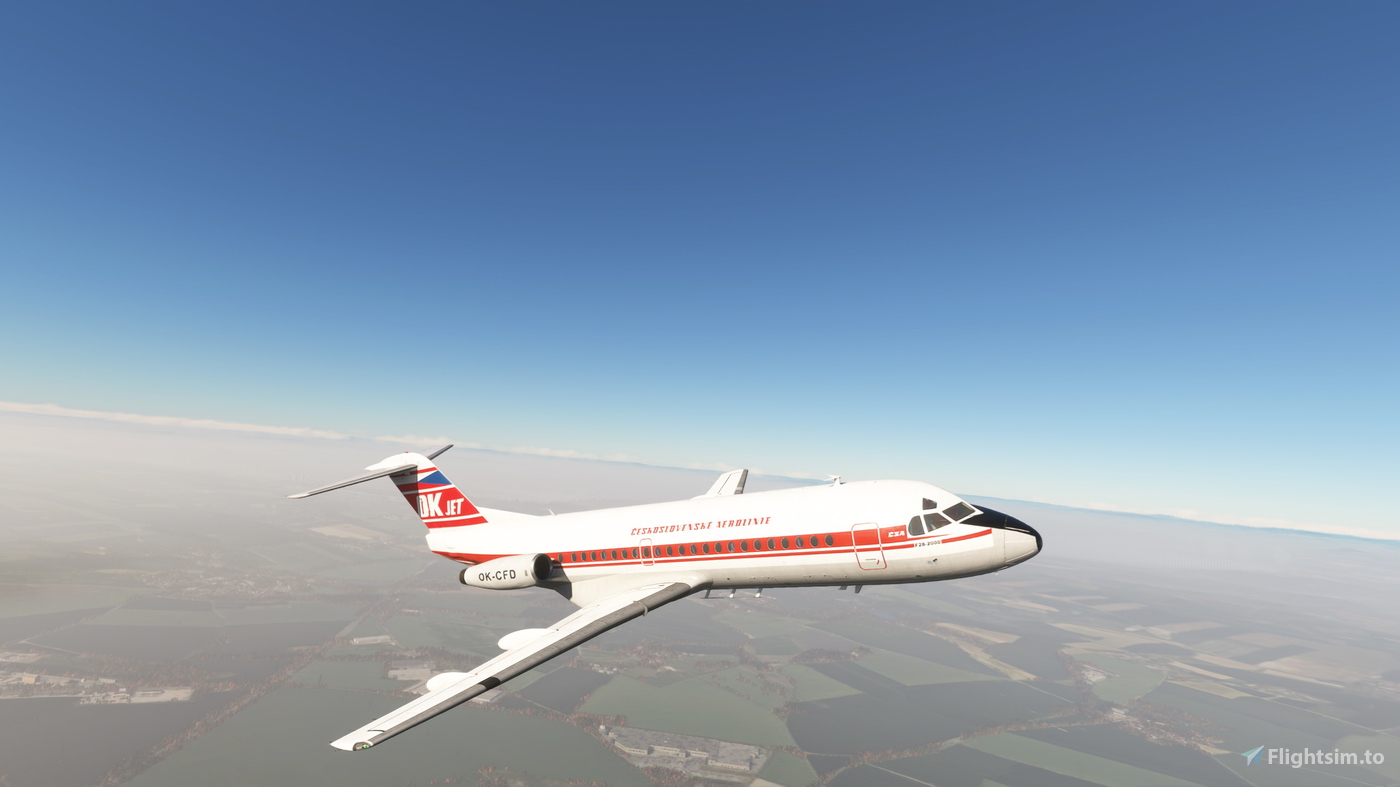 CSA F282000 OKJET 1970s per Microsoft Flight Simulator MSFS