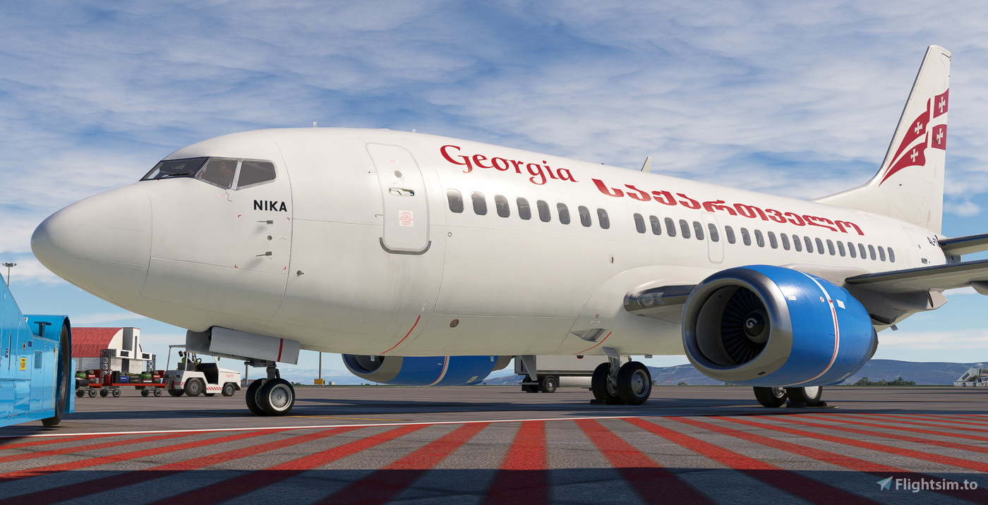 CSS Boeing 737-500 | Airzena Georgian Airways | 4L-TGI | 4K 对于 ...