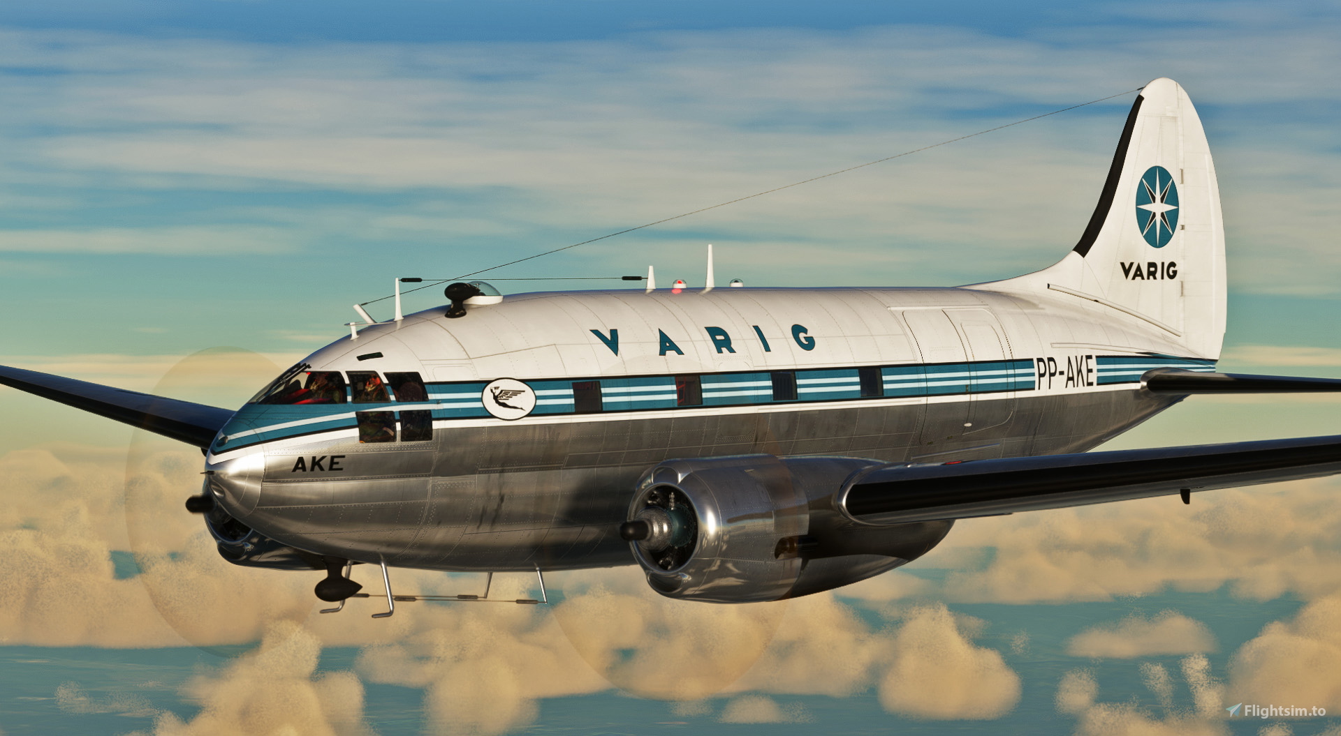 Curtiss C-46 - Varig のために Microsoft Flight Simulator | MSFS