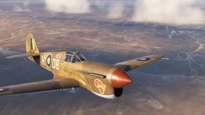 Curtiss P-40F SAAF 2sqn EV241 DB-H Major DB Hauptfleish thumbnail 3