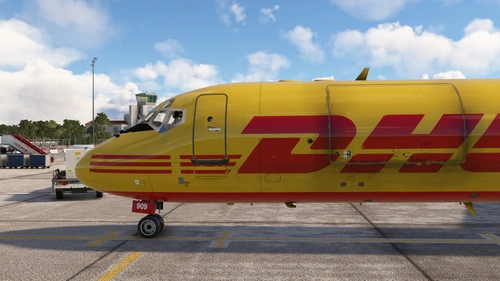 DC-9-30F Cargo DHL N909AX  Skysimulations DIRTY