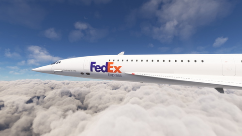 DC Designs Concorde Fedex (N100FD - Fictional)