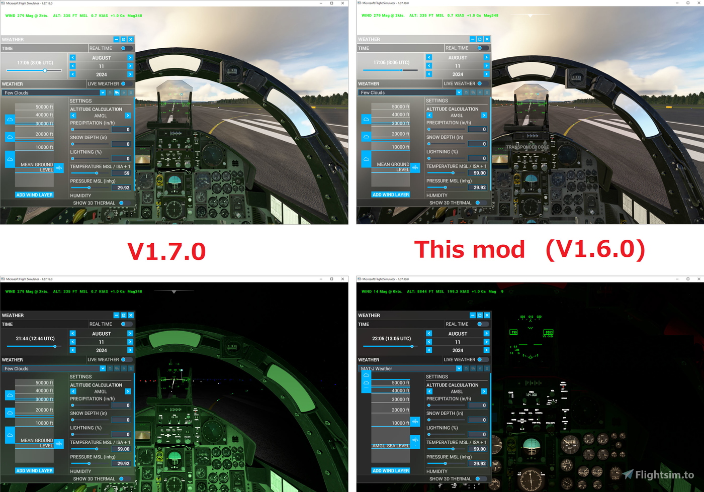 DC Designs F-15 Disable Green Cockpit Light and Flashing Beacon 