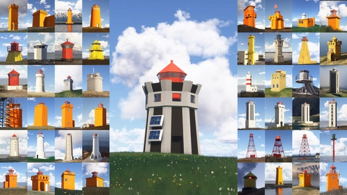 Definitive Iceland Lighthouse Megapack (103 unique models!)