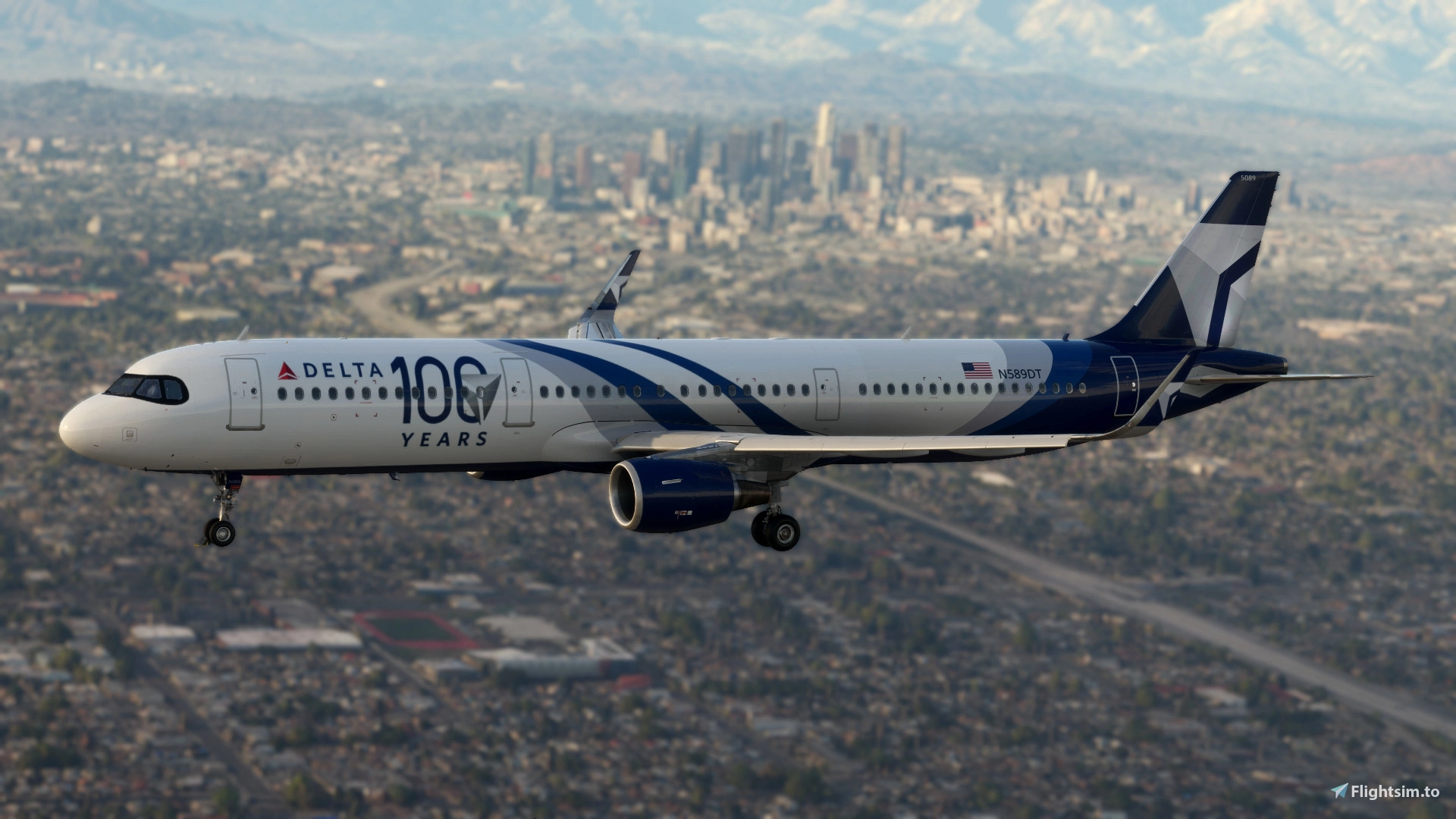 Delta "100 Years" | N589DT | Fenix A321 CFM SL | 4K - Image 1