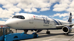 Delta "100 Years" | N589DT | Fenix A321 CFM SL | 4K thumbnail 7