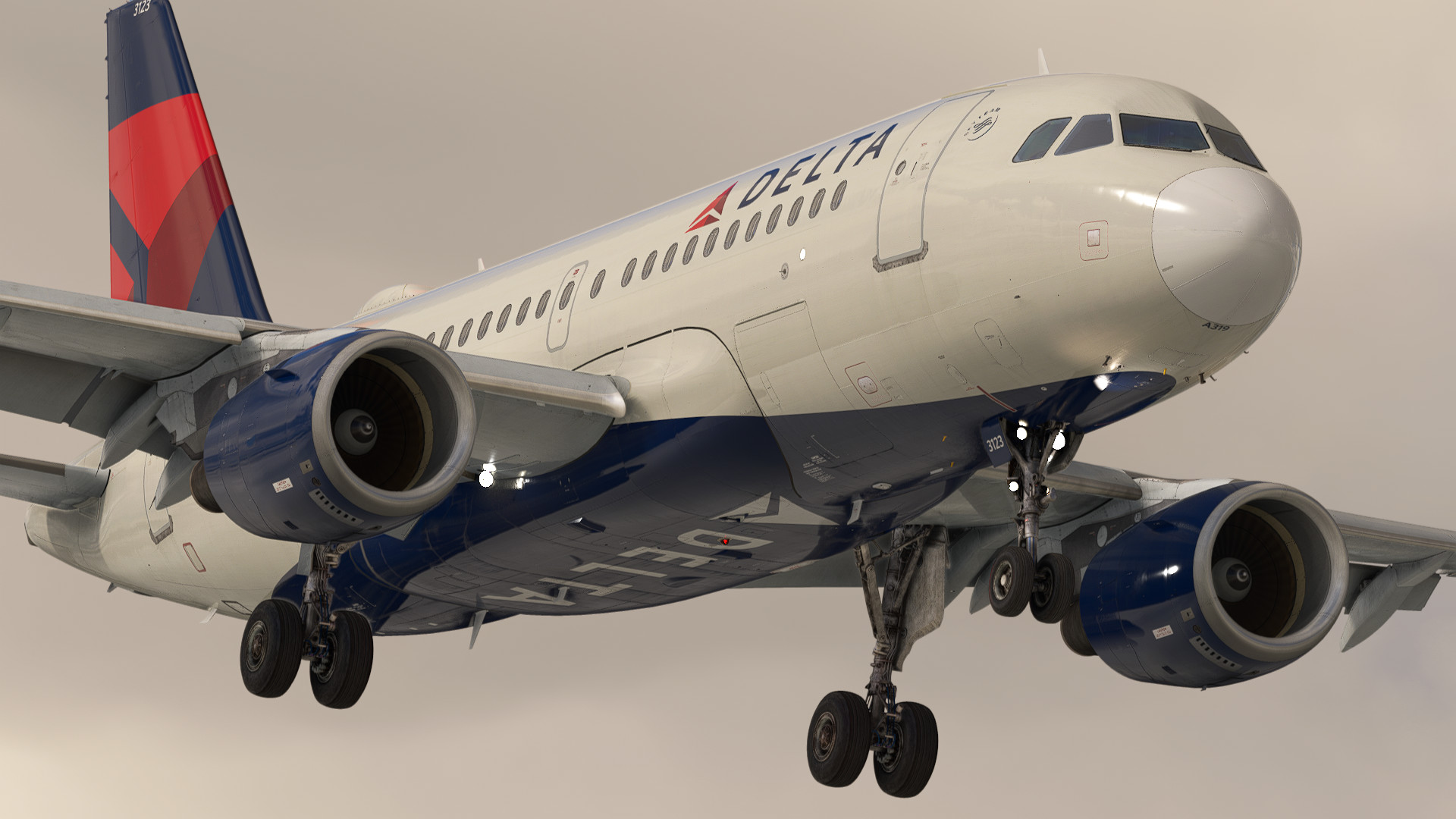 Delta Air Lines | Pack | w/Cabin | Fenixsim A319 (8K + 4K) - Image 1