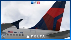 Delta Air Lines Livery Pack | Fenix A319 | 8K & 4K thumbnail 4