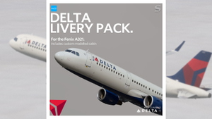 Delta Air Lines Livery Pack | Fenix A321 | 8K & 4K thumbnail 2