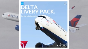 Delta Air Lines Livery Pack w/ Cabin | iniBuilds A350 | Smart Decals thumbnail 1