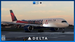 Delta Air Lines N521DN 'Team USA' w/ Cabin | iniBuilds A350 | Smart Decals thumbnail 12