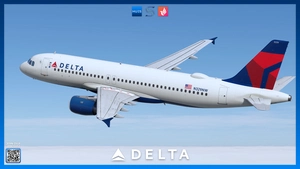 Delta Air Lines Livery Pack | Fenix A320 V2 | 8K & 4K thumbnail 5