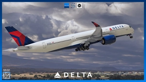 Delta Air Lines Livery Pack w/ Cabin | iniBuilds A350 | Smart Decals thumbnail 2
