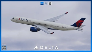 Delta Air Lines Livery Pack w/ Cabin | iniBuilds A350 | Smart Decals thumbnail 5