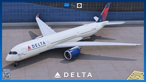 Delta Air Lines Livery Pack w/ Cabin | iniBuilds A350 | Smart Decals thumbnail 3