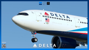 Delta Air Lines N411DX 'Team USA' | Headwind A330NEO | 8K & 4K thumbnail 7
