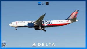 Delta Air Lines N411DX 'Team USA' | Headwind A330NEO | 8K & 4K thumbnail 6