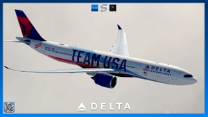 Delta Air Lines N411DX 'Team USA' | Headwind A330NEO | 8K & 4K thumbnail 9