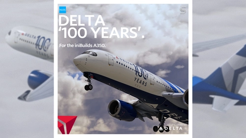 Delta Air Lines N527DN '100 Years' w/ Cabin | iniBuilds A350 | Smart Decals