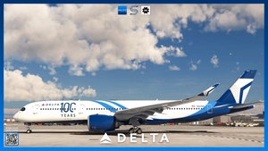 Delta Air Lines N527DN '100 Years' w/ Cabin | iniBuilds A350 | Smart Decals thumbnail 4