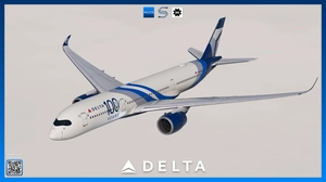 Delta Air Lines N527DN '100 Years' w/ Cabin | iniBuilds A350 | Smart Decals thumbnail 2