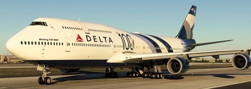 Delta Airlines 100th Anniversary (Fictional) 747-800