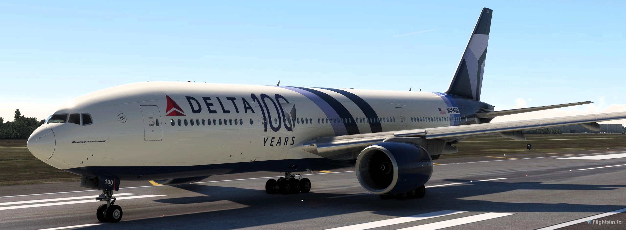 Delta Airlines 100th Anniversary 777-200ER - Aircraft Liveries for
