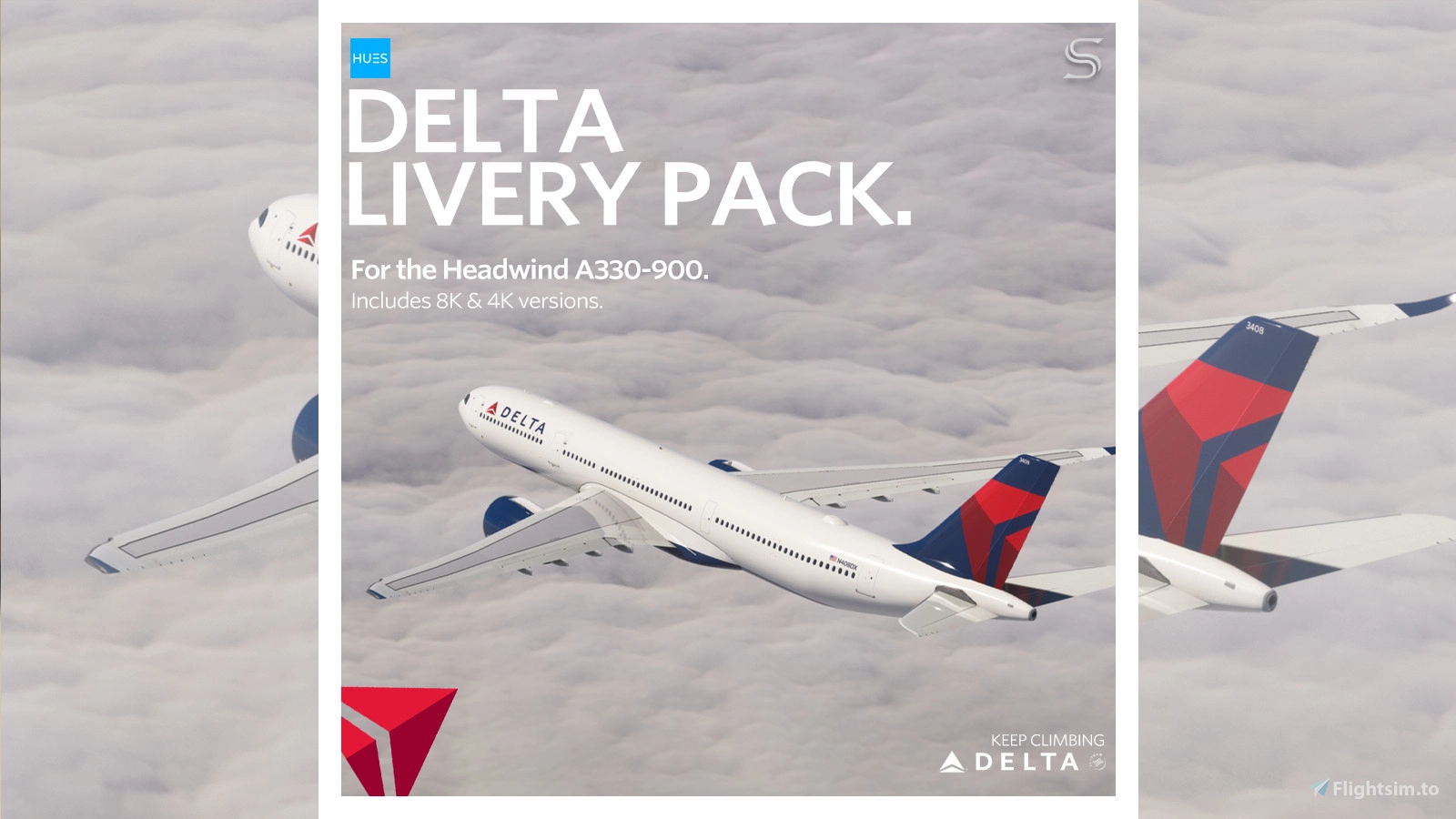Delta Air Lines Fleet Pack | Headwind A330NEO | 8K & 4K - Image 1