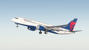 Delta Airlines N378DA Asobo Boeing 737 MAX 8 - 8K thumbnail 1