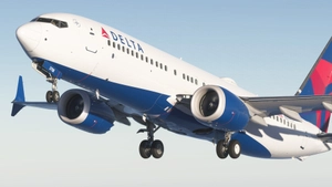 Delta Airlines N378DA Asobo Boeing 737 MAX 8 - 8K thumbnail 2