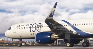 Delta Airlines N589DT  "100 Years" | iniBuilds A321LR | 8K w/cabin thumbnail 5