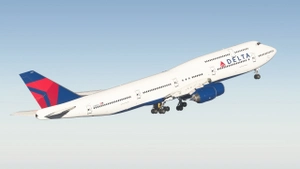 Delta Airlines N788US Fictional Boeing 747-8i -8K thumbnail 3