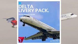 Delta Connection Livery Pack | Aerosoft CRJ 550 & 700 V2 | 4K thumbnail 1
